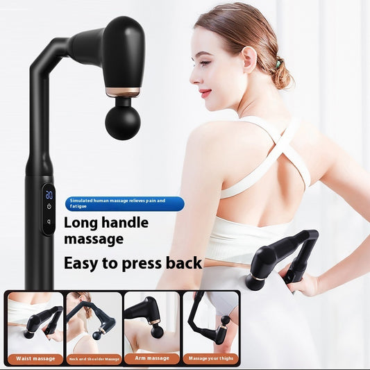 Deep Tissue Electric Back Massage Gun – Long Handle Muscle Pain Relief